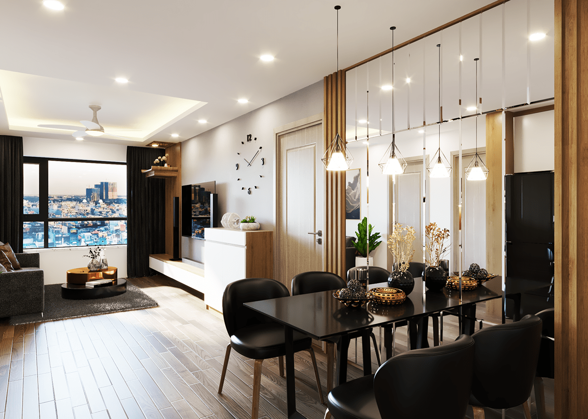 Thiết kế nội thất căn hộ Vinhome smart city 2021
