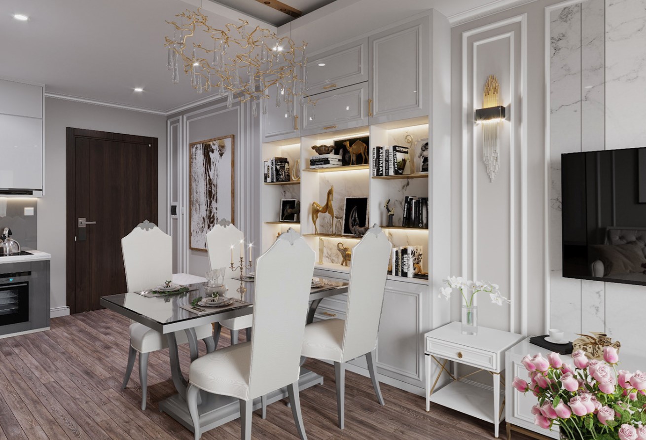 Thiết kế nội thất chung cư phong cách luxury 2021